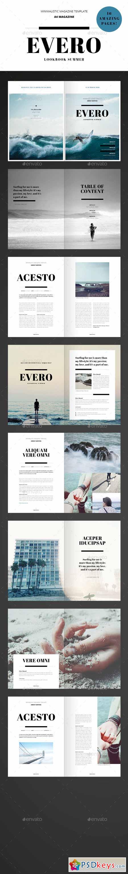 Amazing Minimal Magazine - InDesign Template 11957652