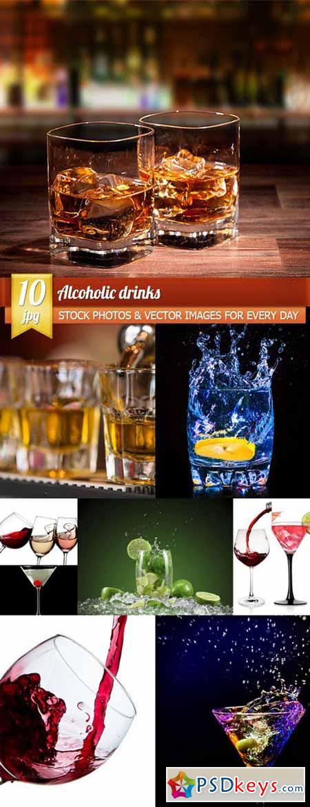 Alcoholic drinks, 10 x UHQ JPEG