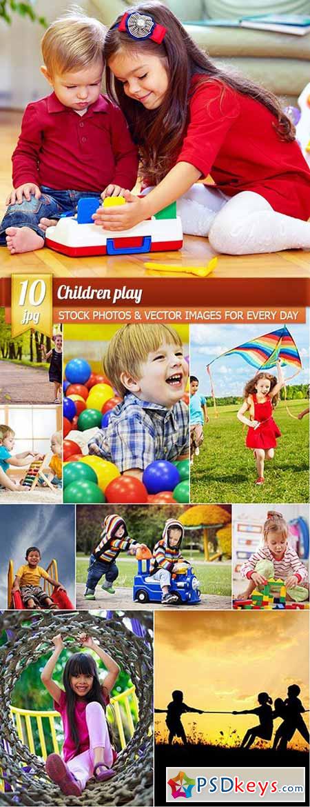 Children play, 10 x UHQ JPEG
