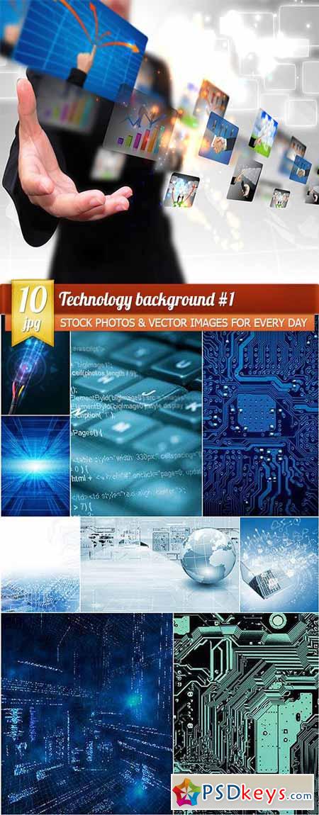 Technology background #1, 10 x UHQ JPEG