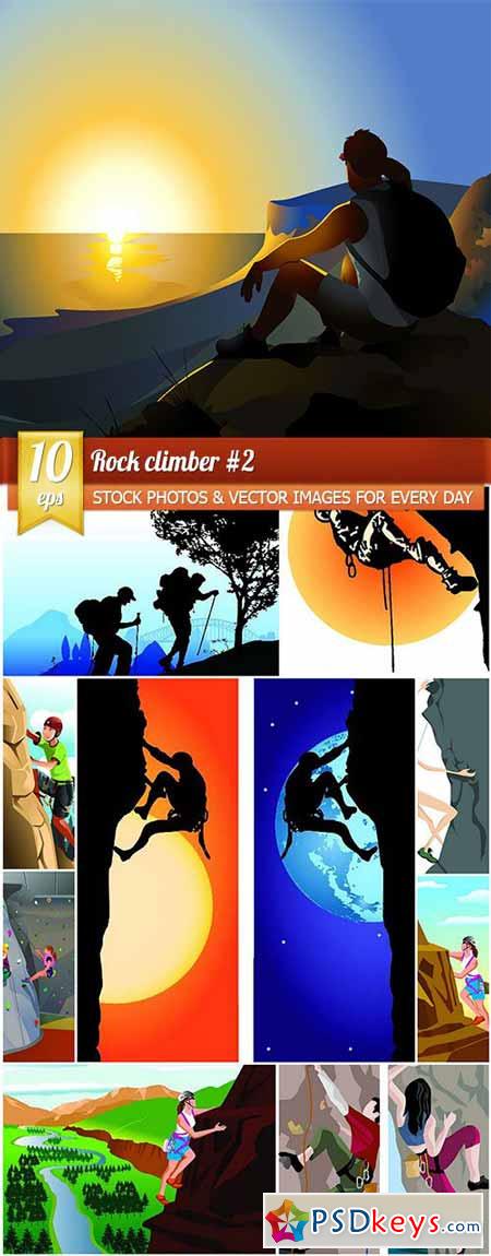 Rock climber #2, 10 x EPS