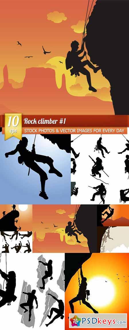Rock climber #1, 10 x EPS