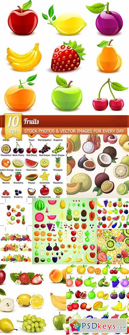 Fruits, 10 x EPS