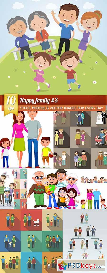 Happy family #3, 10 x EPS