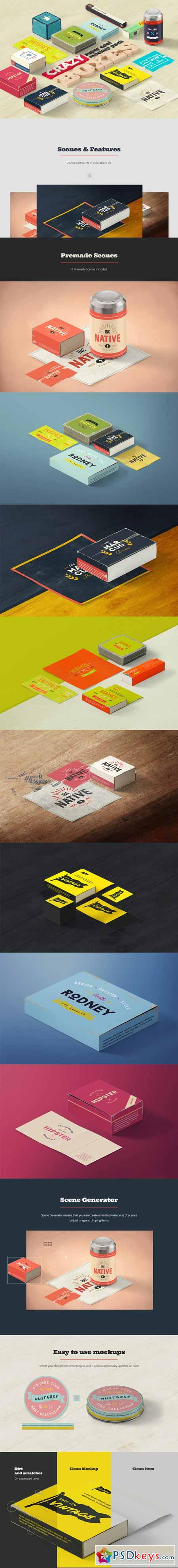 Crazy Boxes Mockup Pack 295403