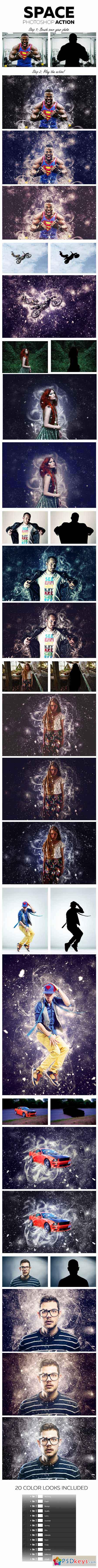 Space Photoshop Action 12165749