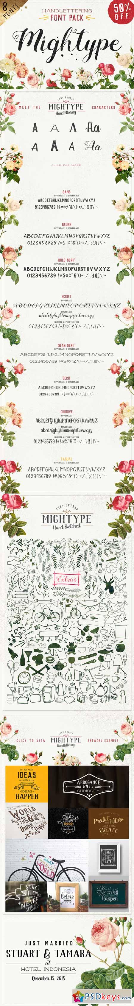 Mightype FontPack Handlettering 325475