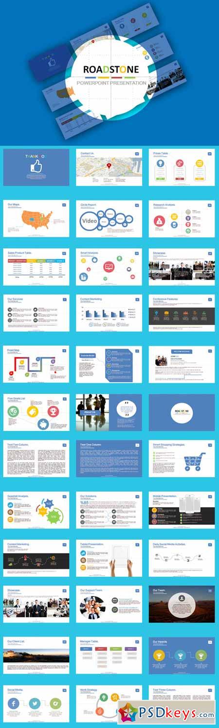 RoadStone Powerpoint Template 327809