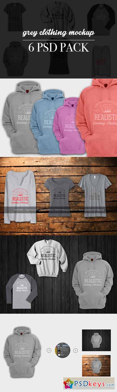 Heather Grey Realistic Tshirt Mockup 320658