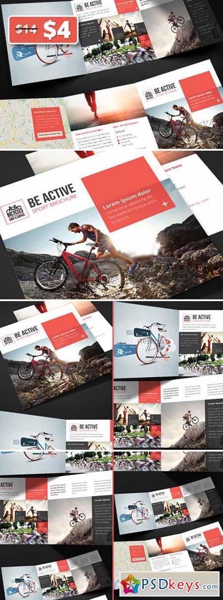 Be Active - Sport Trifold Brochure 328253