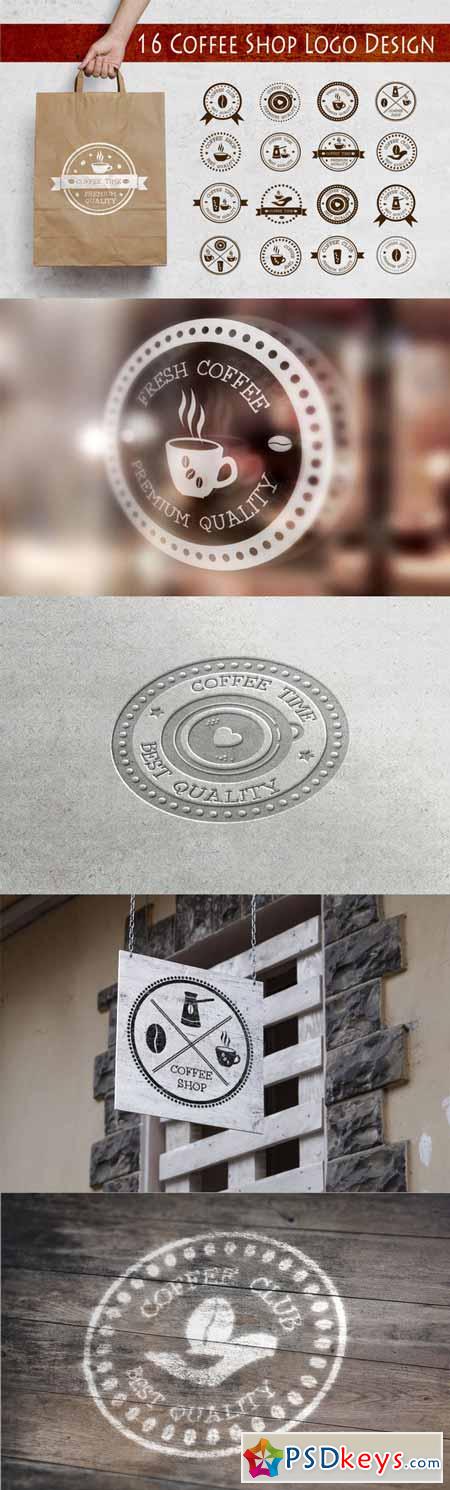 16 Coffee Shop Logo Design 325802