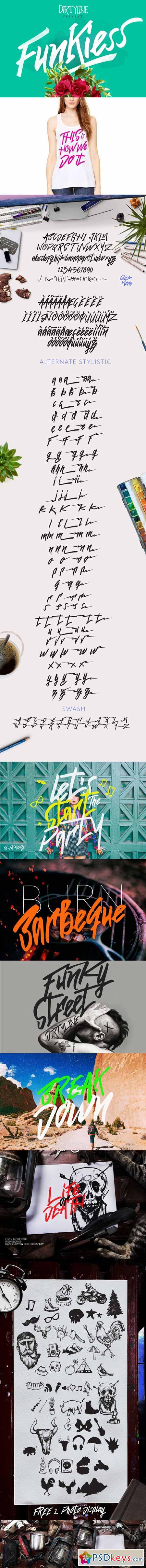 Funkiess - Display Typeface + Bonus 329678