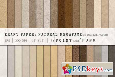 Kraft Paper Texture Pack - Neutral