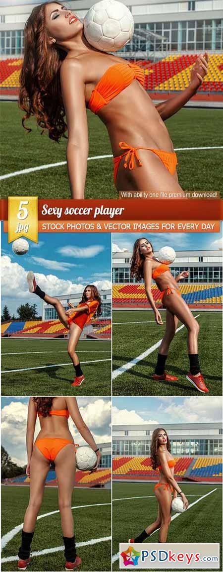 Sexy soccer player, 5 x UHQ JPEG
