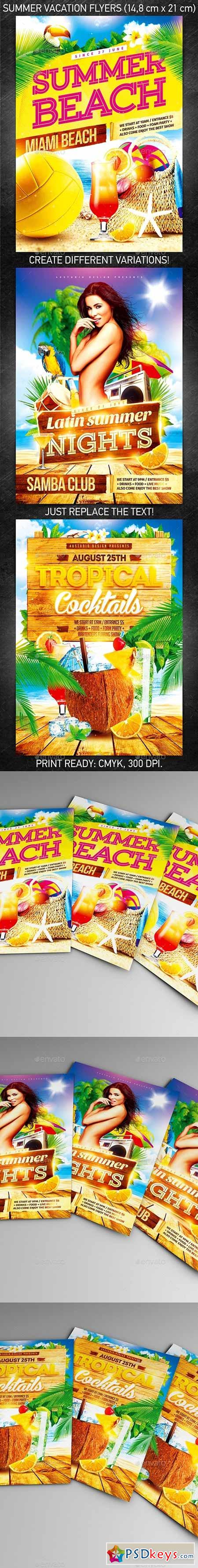 Summer Vacation Flyer Bundle vol.2 12343027