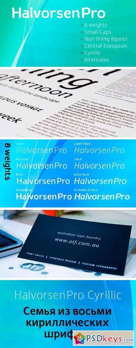 Halvorsen Pro Font Family