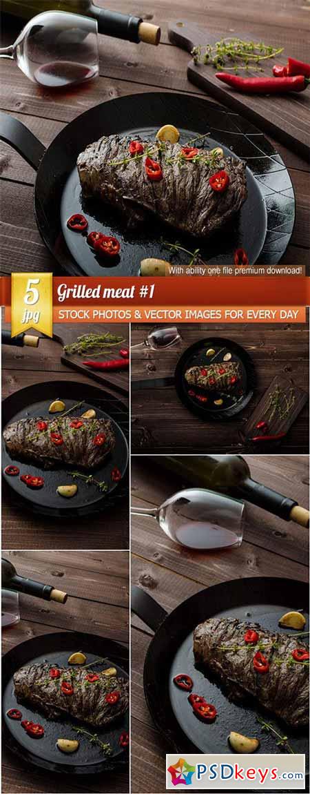Grilled meat #1, 5 x UHQ JPEG