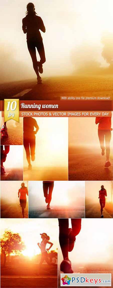 Running women, 10 x UHQ JPEG