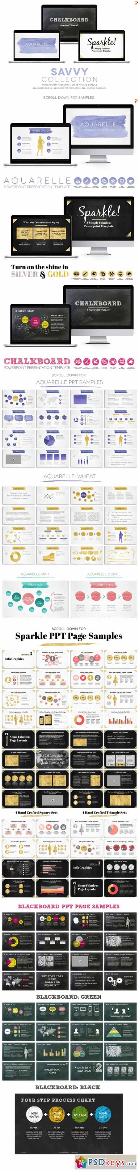 Savvy Collection PPT Template Bundle 276719