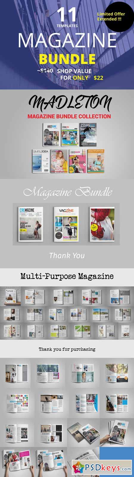 Mega Big Magazine Template Bundle 291034