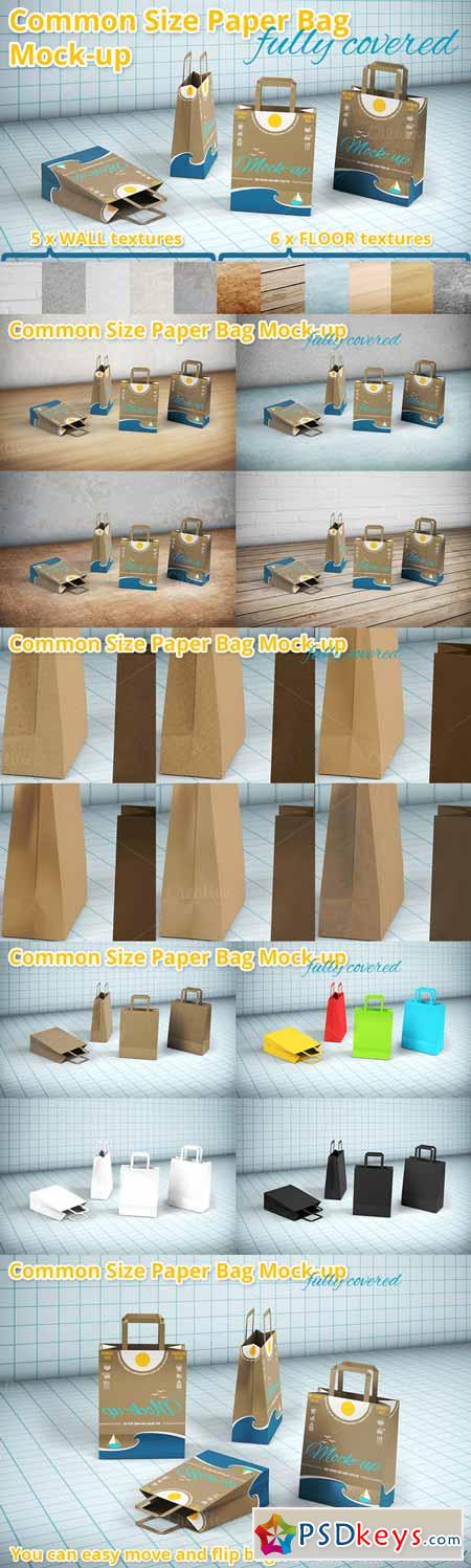 Shopping Paper Bag Mock-up 340600