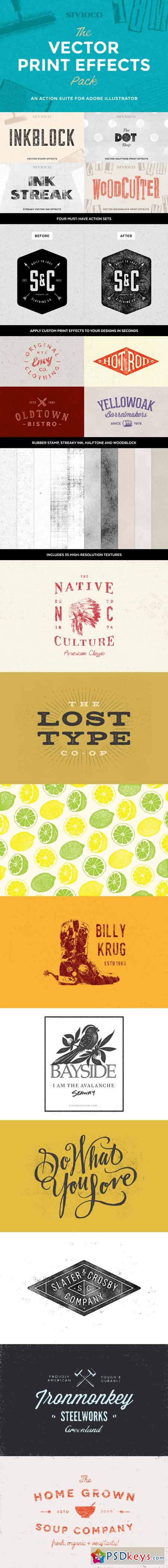 The Vector Print Effects Pack 333427