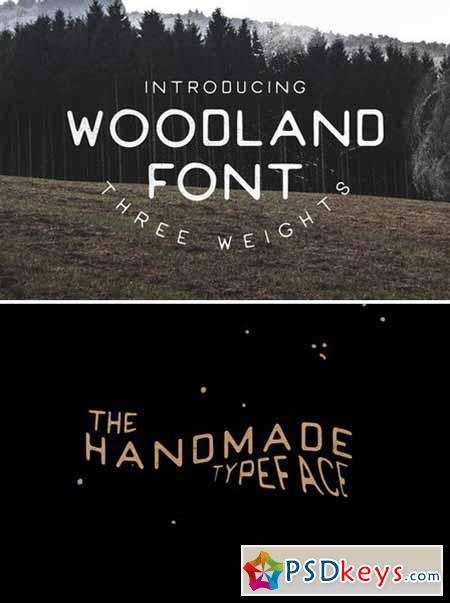 Woodland Font - Handmade 341580