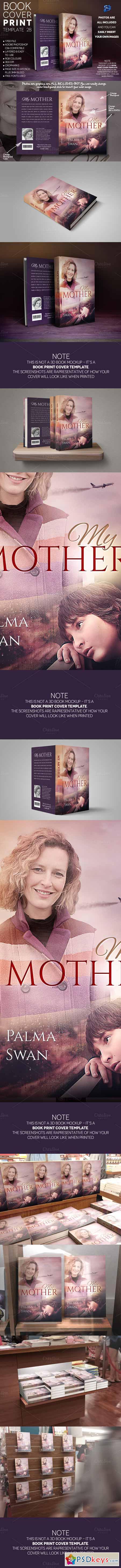Book Cover PRINT Template 28 344116