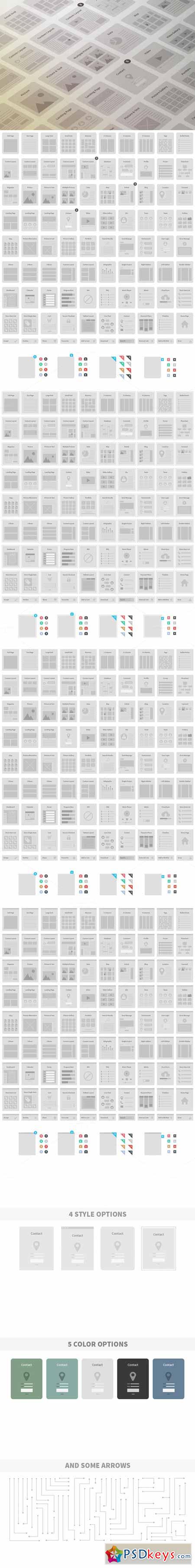 Website Wireframe Kit 128771