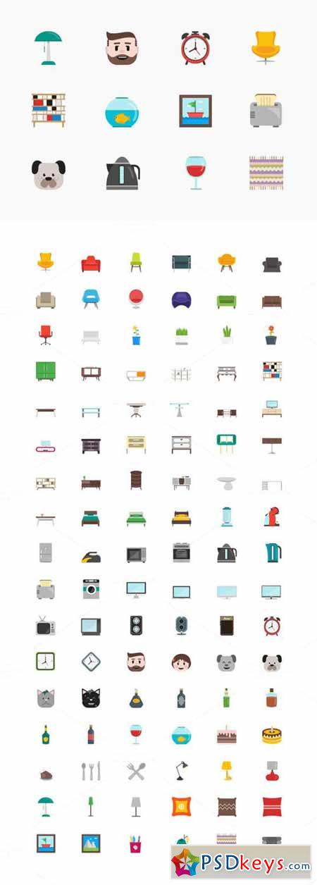 100+ Homey Icons Set  168594