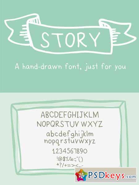 Story- a HandDrawn Font just for you 26204