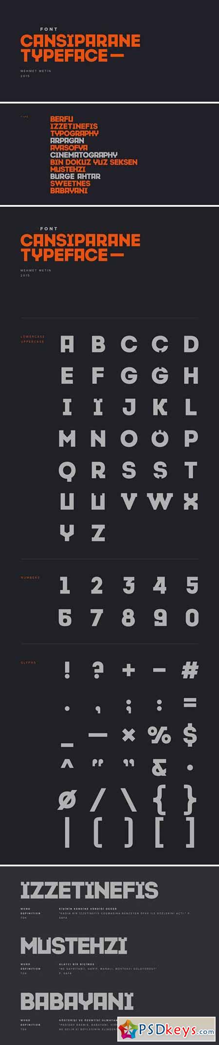 Cansiparane Typeface