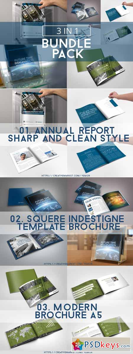 Bundle 3x Brochure Multiformat 62581