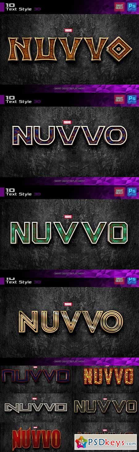 10 Nuvvo Text Style 3D 351909