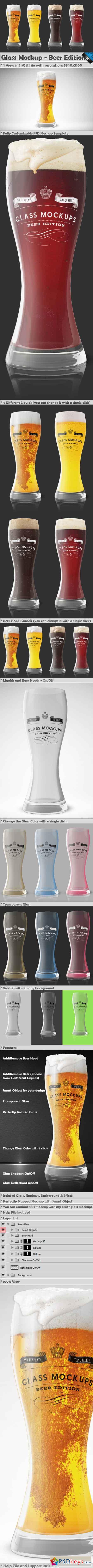 Glass Mockup - Beer Glass Mockup 1 353466