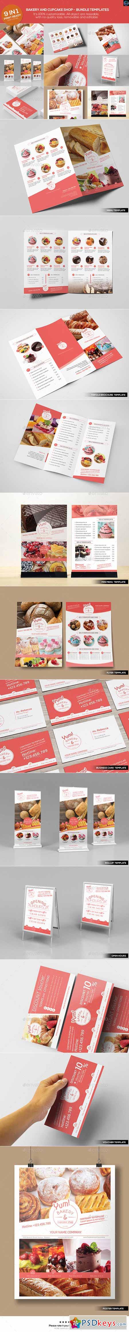 Bakery & Cupcake Shop - Bundle Templates 12664182