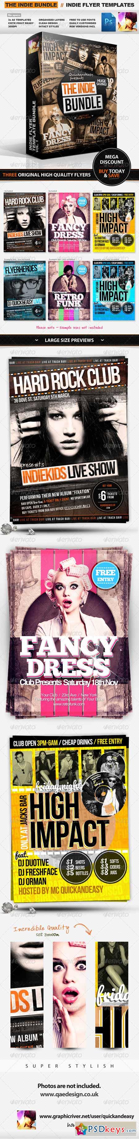 Indie Flyer Templates Bundle Vol.1 2211129