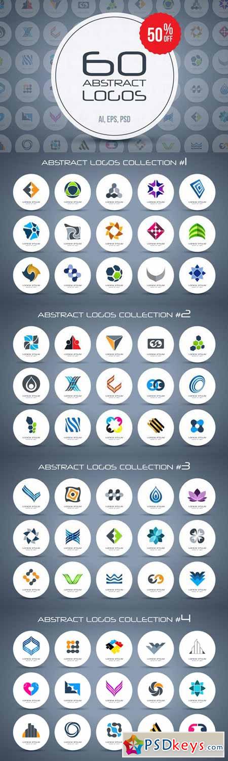 60 abstract logos - super bundle 334938