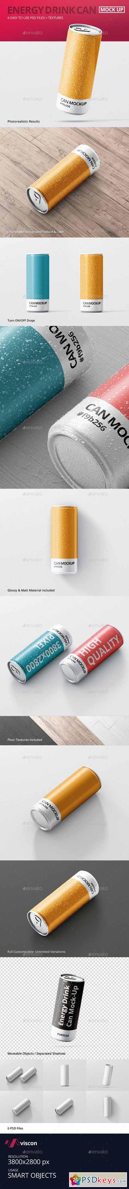 Energy Drink Can Mock-Up 12447508