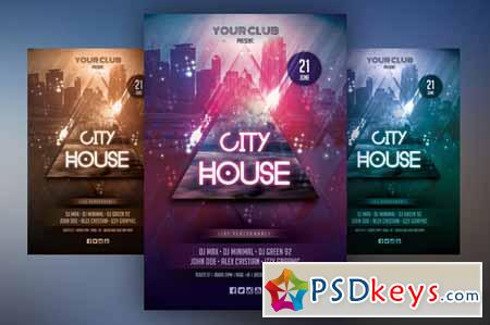 City House - PSD Party Flyer 358923