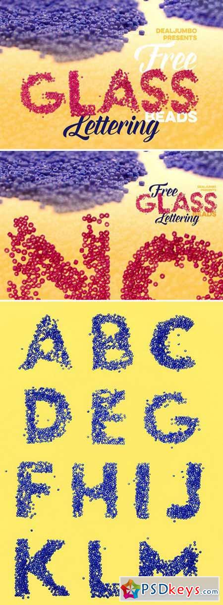 Glass Beads Lettering