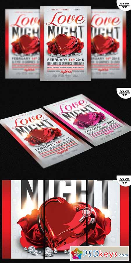 LOVE NIGHT Flyer Template 362318