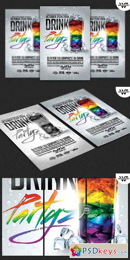 DRINK PARTY Flyer Template 362530