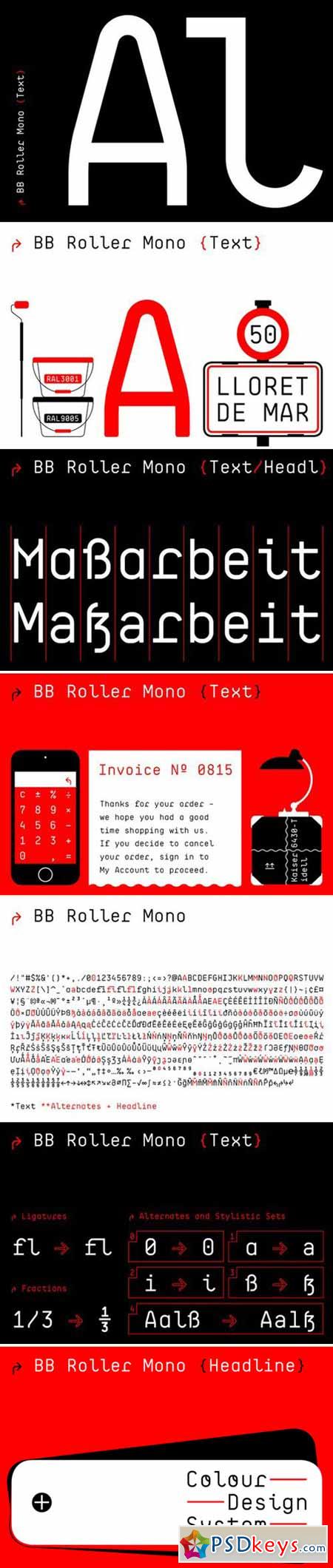 BB Roller Mono Text 363993
