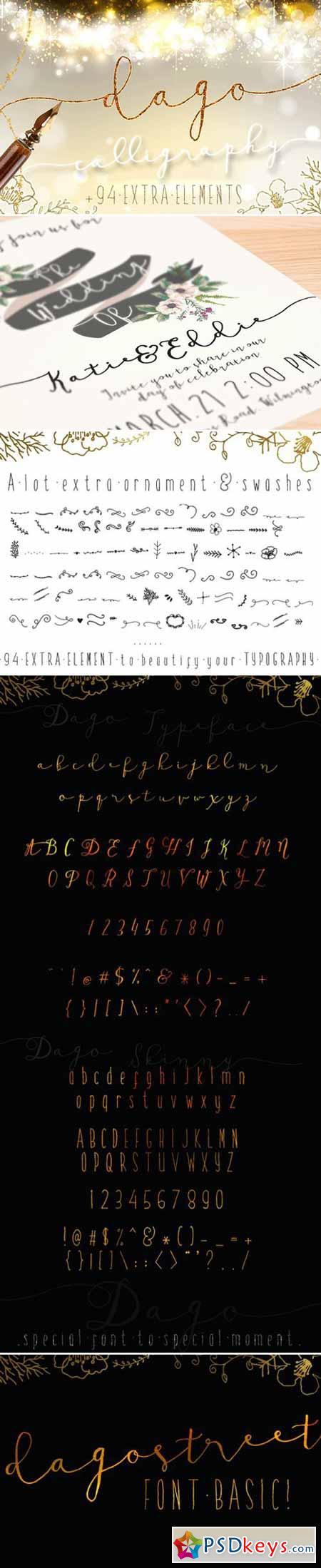 Dago, Modern Calligraphy Font 94422