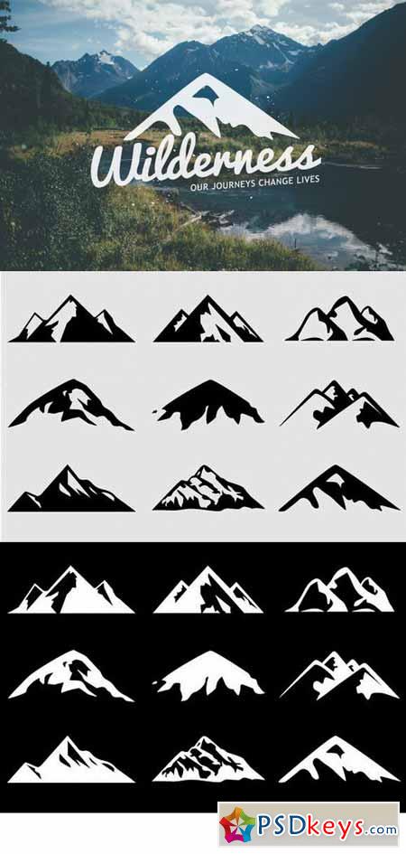 Mountain Shapes For Logos Vol 3 151500