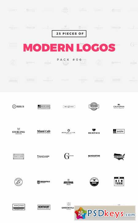 [Pack 06] 25 Modern Logo Templates 322786