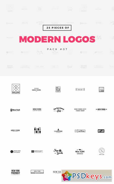 [Pack 07] 25 Modern Logo Templates 322787