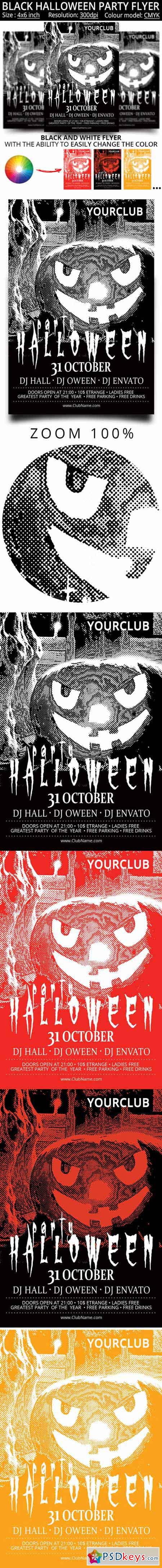 Black and white flyer for the Hallow 362875