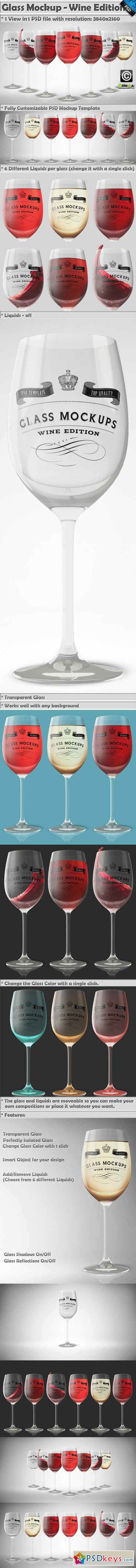 Glass Mockup - Wine Glass Mockup 9 369321